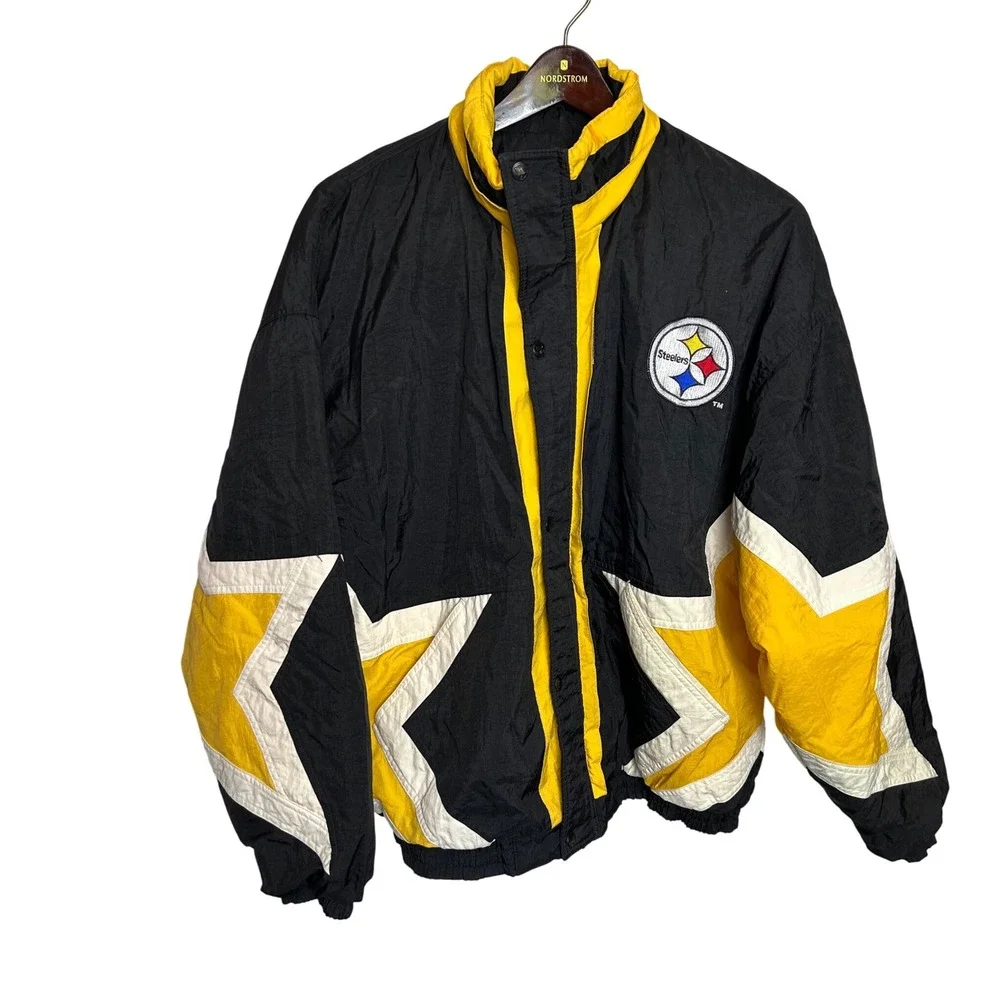Starter Pittsburgh Steelers NFL Classic Team‎ Collection Puffer Jacket Vintage L